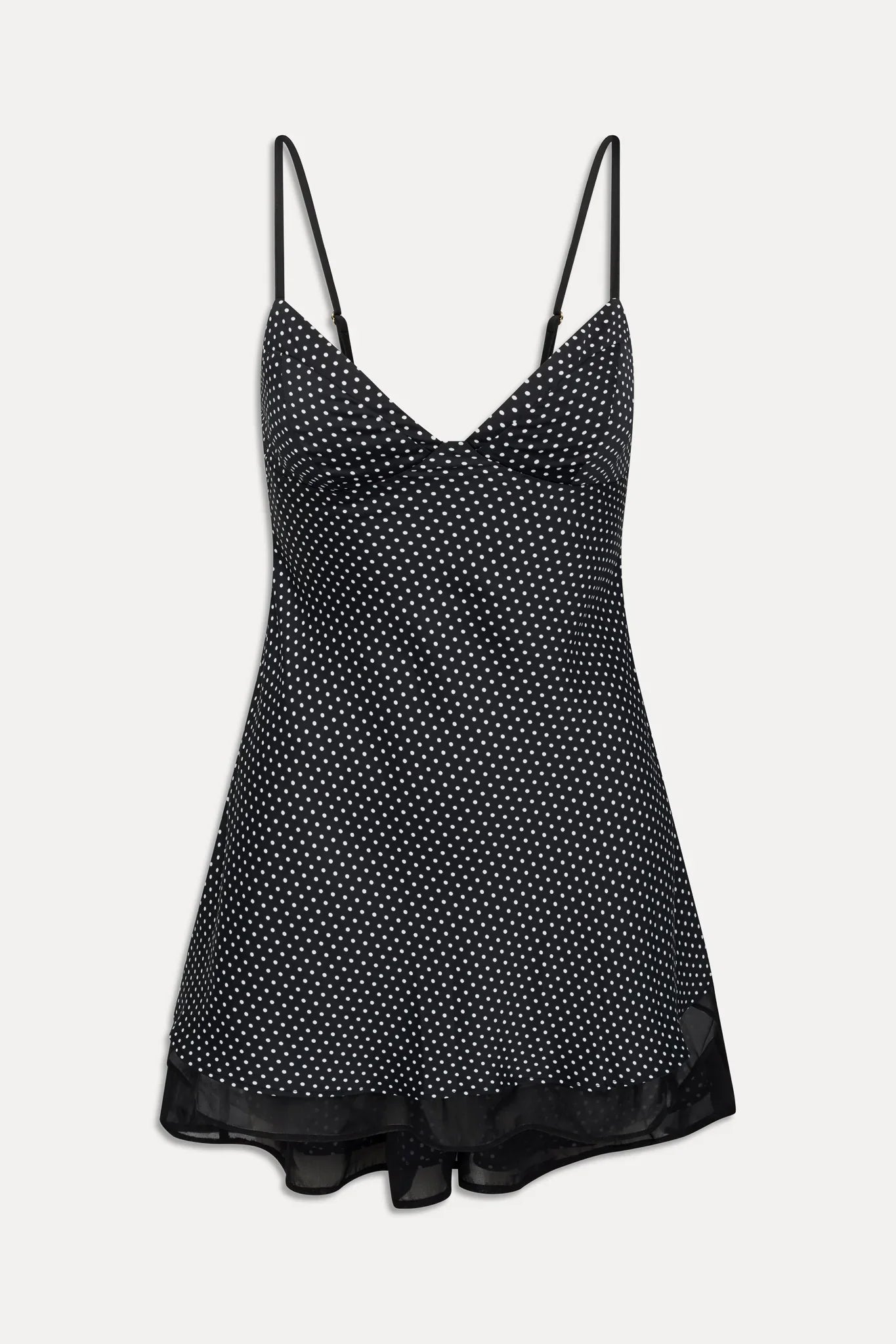 x Khy Kenley Satin Mini Dress Moonlit Dot