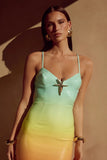 BENITO MIDI DRESS MULTI