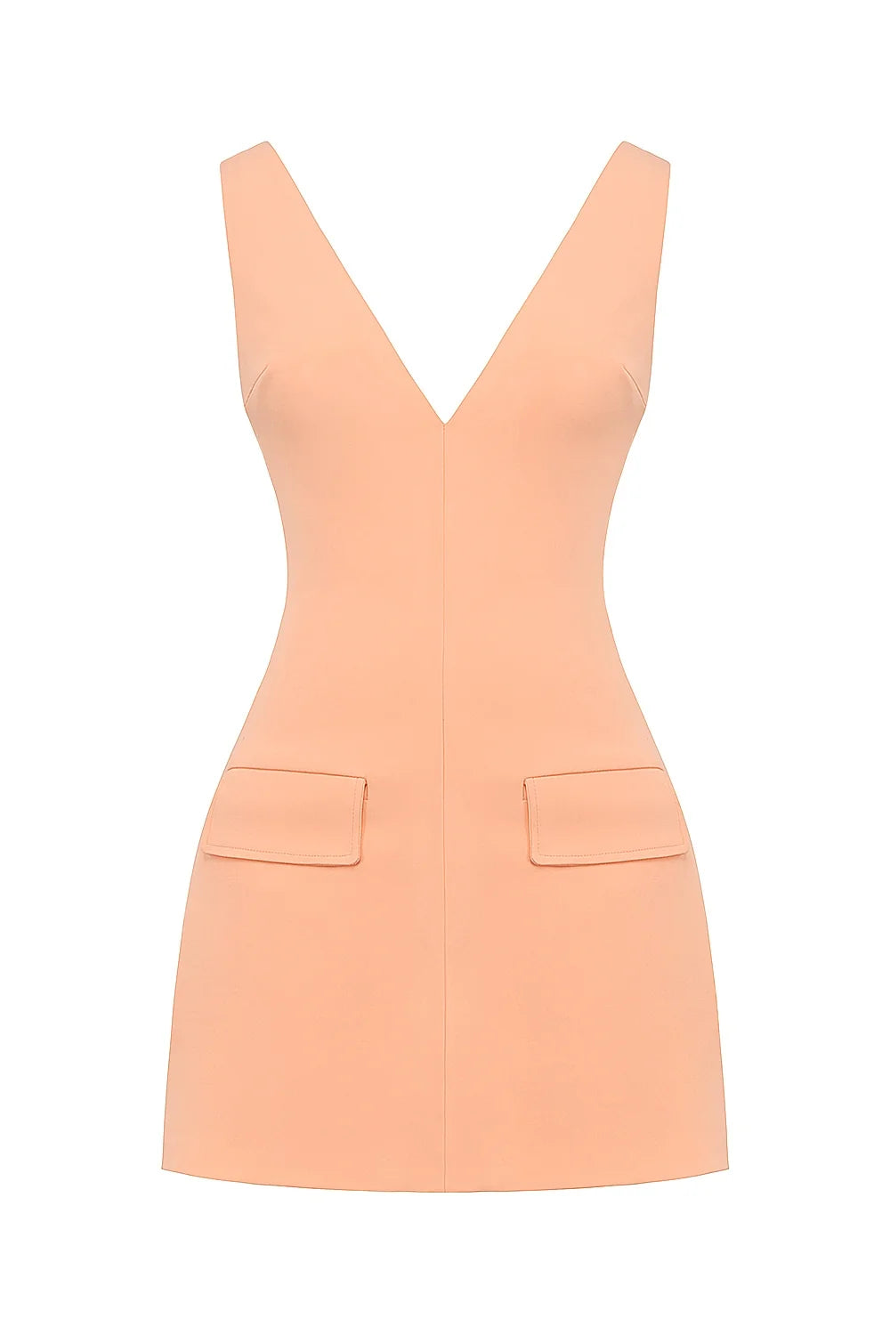 sorbet plunge mini dress