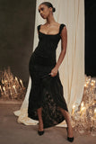 black floral maxi dress