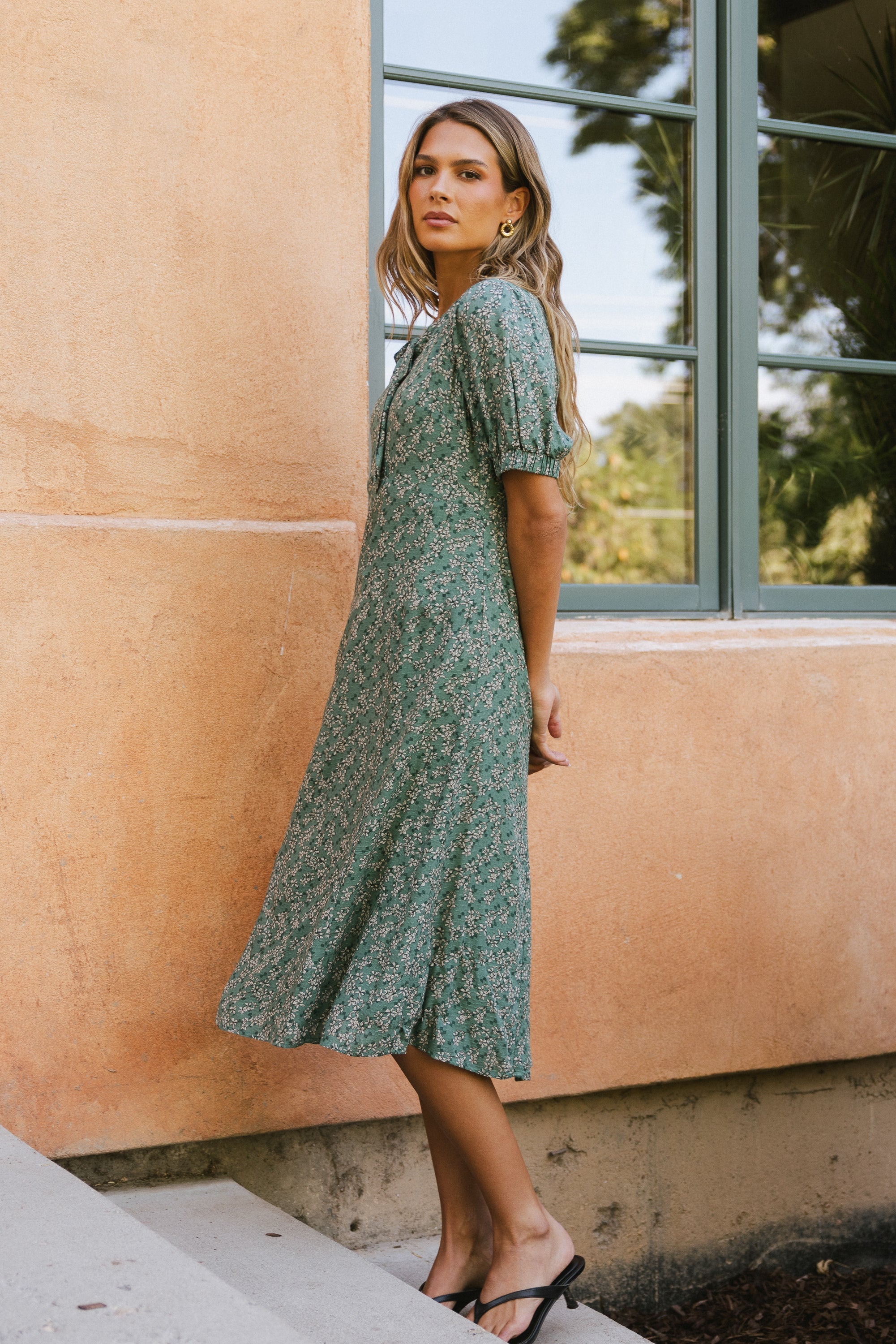 Kelsey Floral Midi Dess
