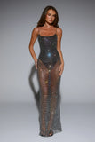 LUXE On Arrival Sheer Maxi Dress Black