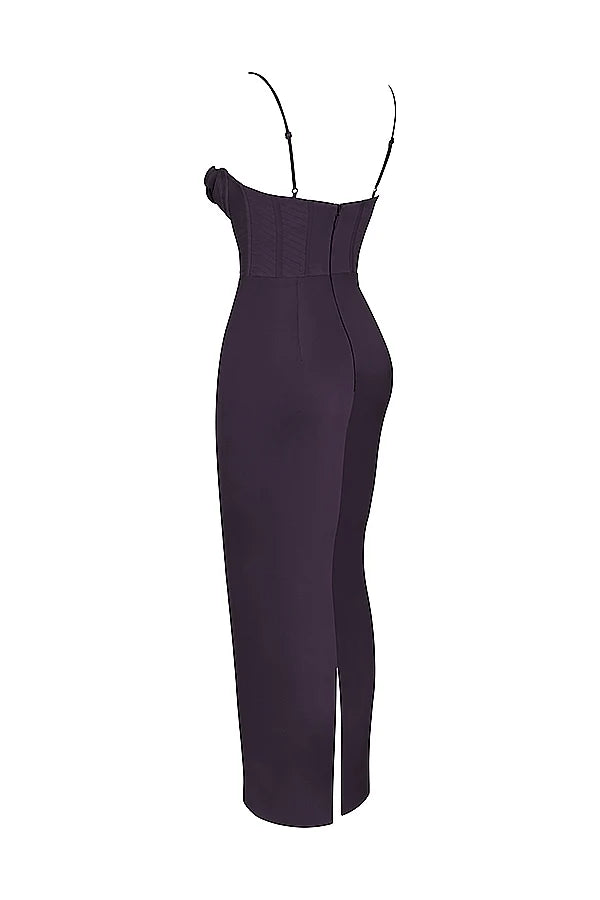 night shade corset maxi dress