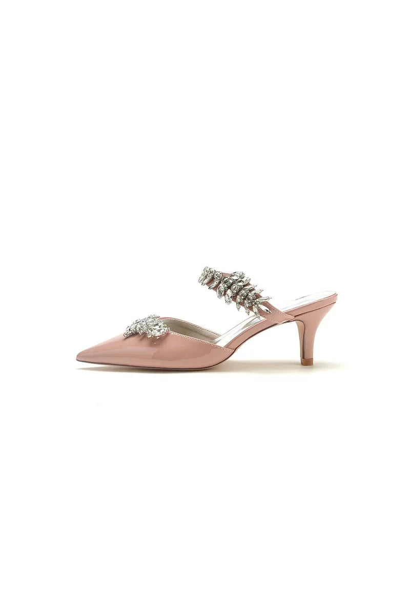 Rhinestone Pointed Toe Wedding Stiletto Heels