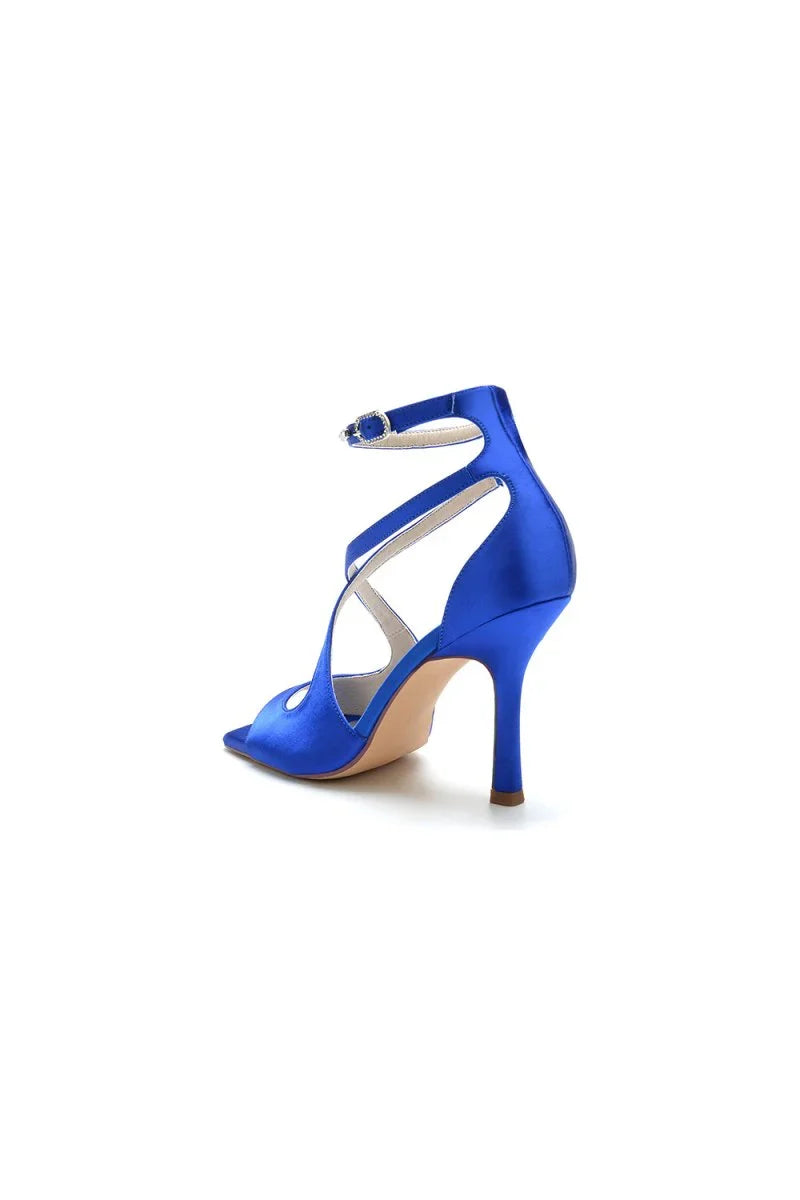 Open Toe Wedding Shoes with Straps
