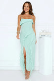 Station Of Luxe Maxi Dress Green