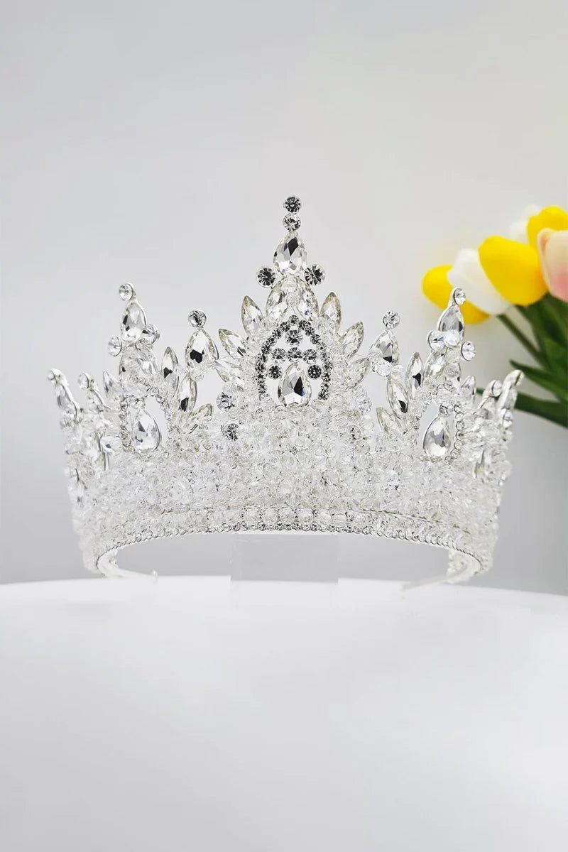 Pink Rhinestone Queen Tiara
