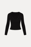 Kit V Neck Knit Sweater Black
