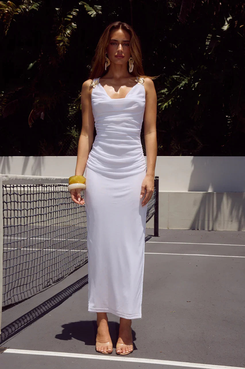 BALIN MIDI DRESS WHITE