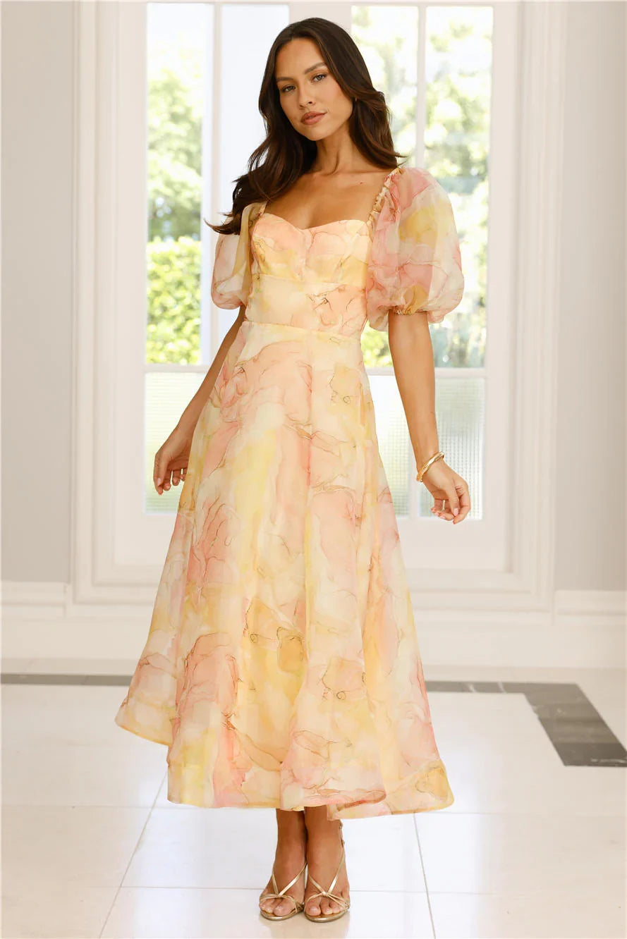 Style Domination Maxi Dress Yellow