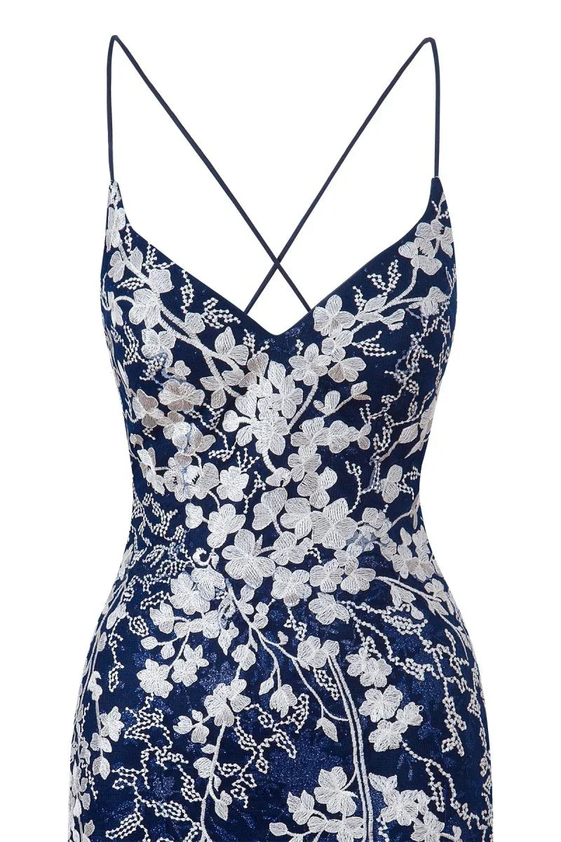 Sheath Short Spaghetti Straps Lace Homecoming Dress
