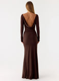 Dray Maxi Dress Chocolate
