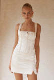 AMALDA MINI DRESS IVORY