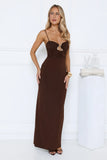 After Dark Edit Maxi Dress Brown