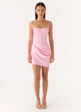 Kalila Corset Mini Dress Pink