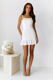 Under Sunflowers Mini Dress White