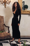 black velvet corset dress