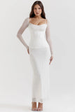 white maxi dress