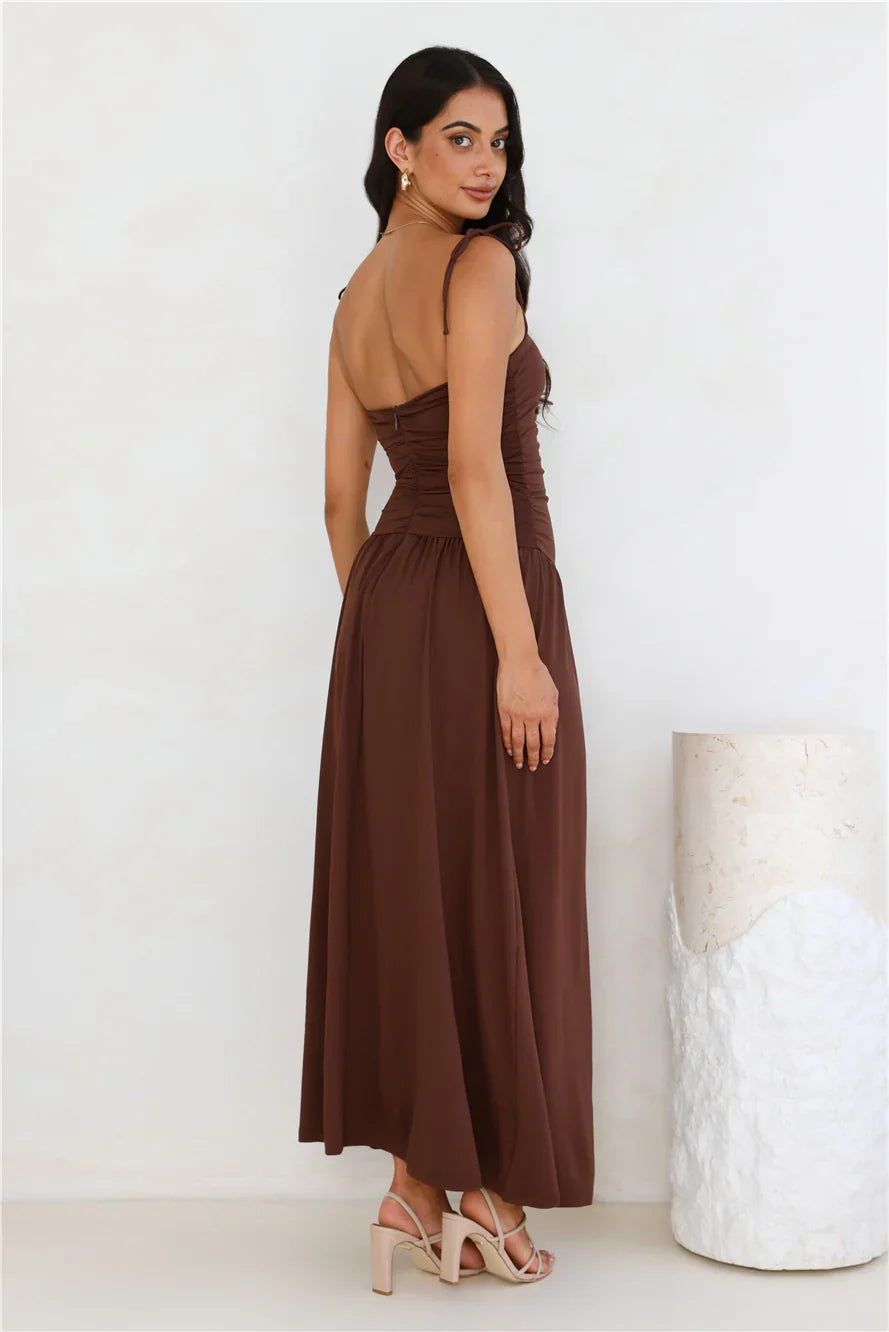 Dream Strides Maxi Dress Brown