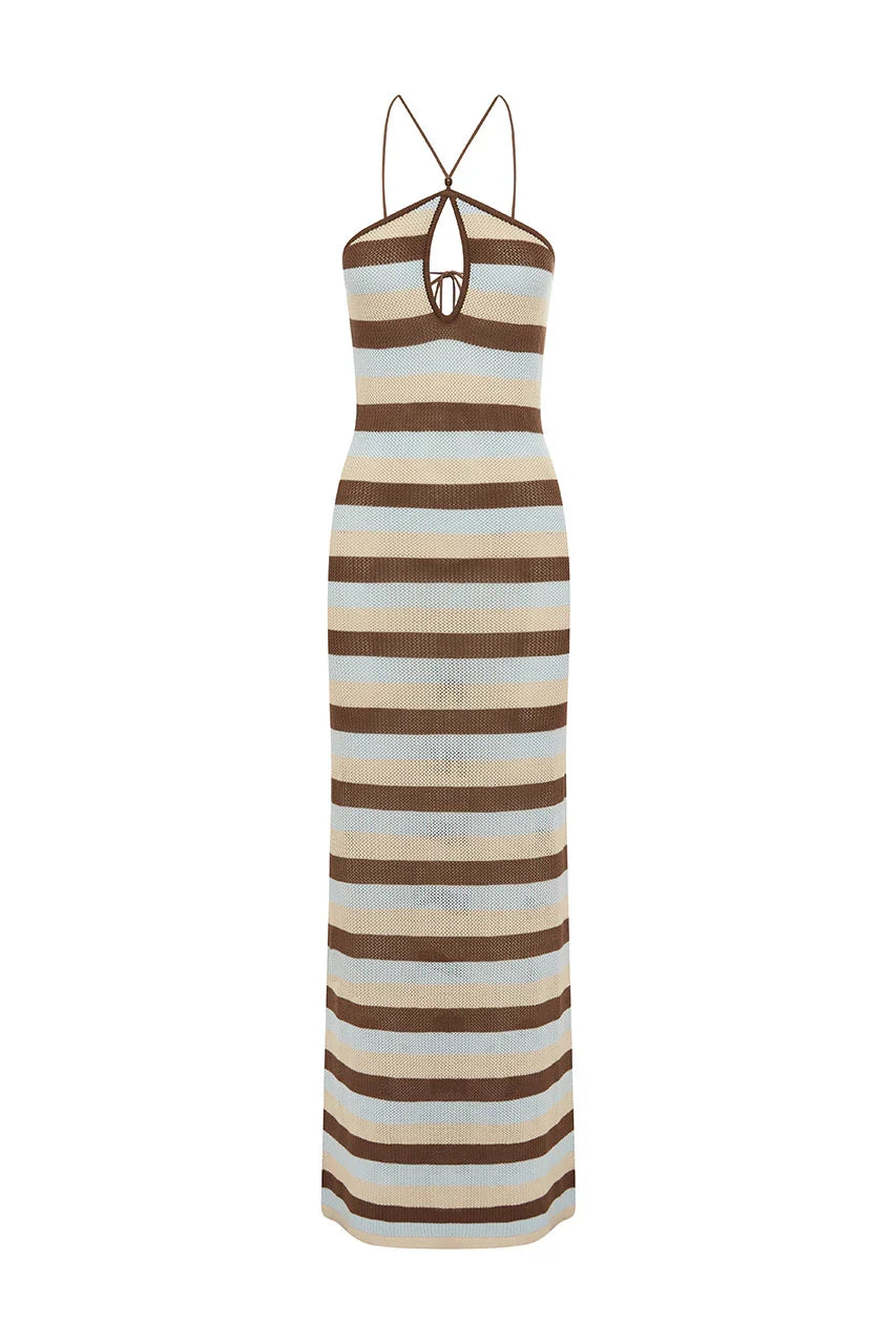 HAZEL MAXI DRESS BLUE MULTI