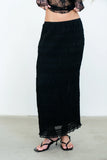 Marcus Chiffon Maxi Skirt in Black