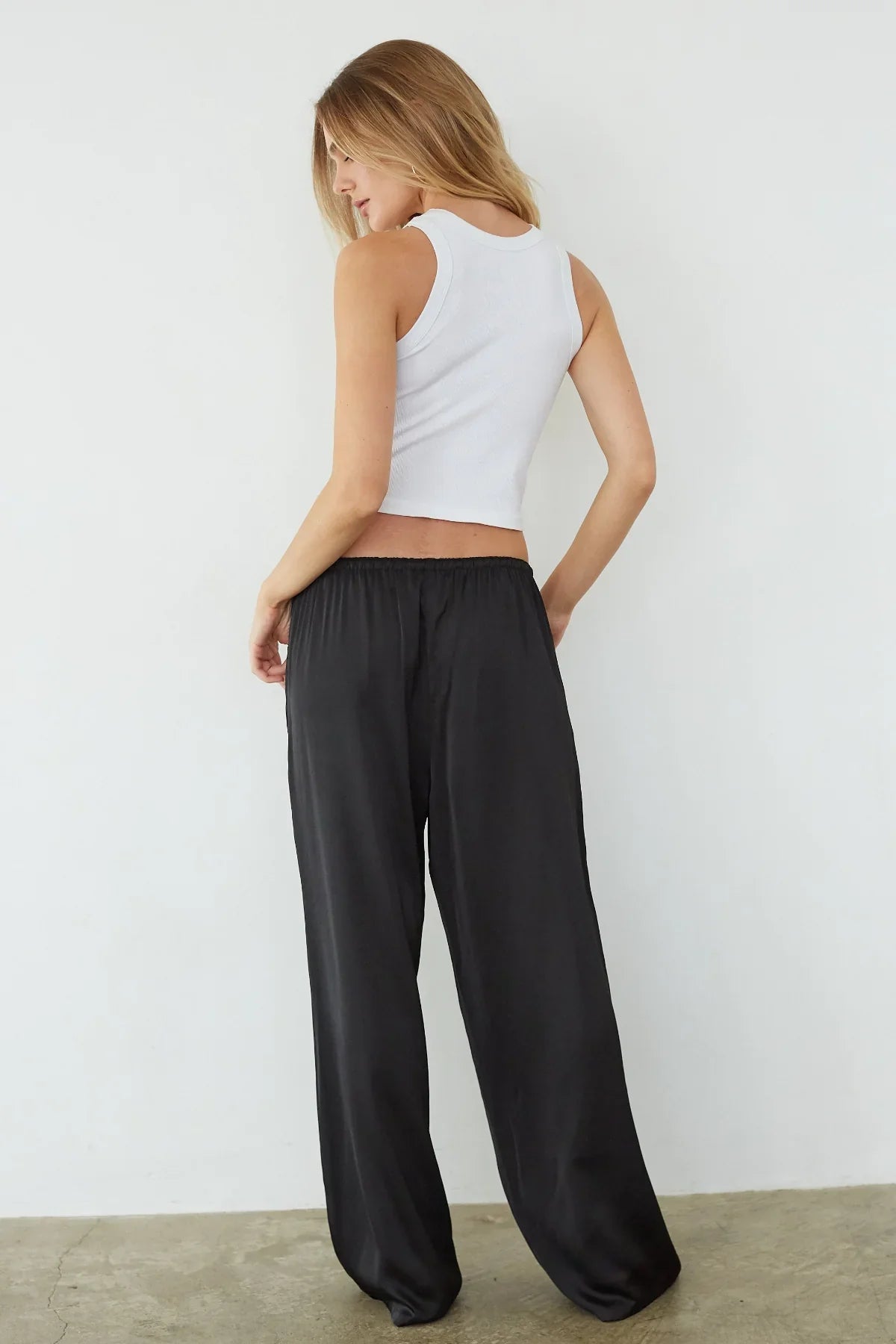 Leo Satin Drawstring Pants