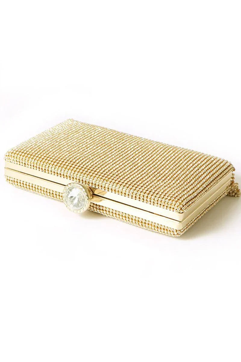 Tassels Golden Exquisite Square Party Handbag