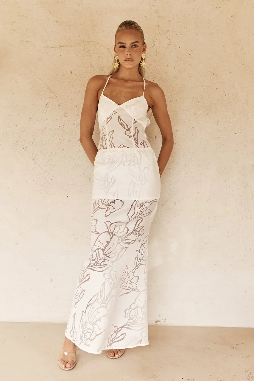 SIVAN MAXI DRESS WHITE