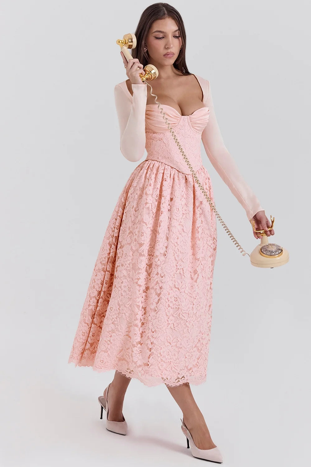 ballerina pink lace corset skirt and bolero sale