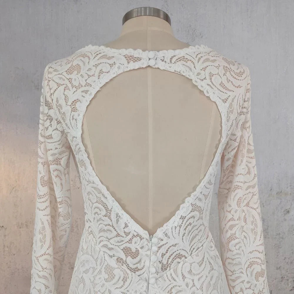 Mermaid Whisper Lace Embroidery Bridal Gown Wedding Dress