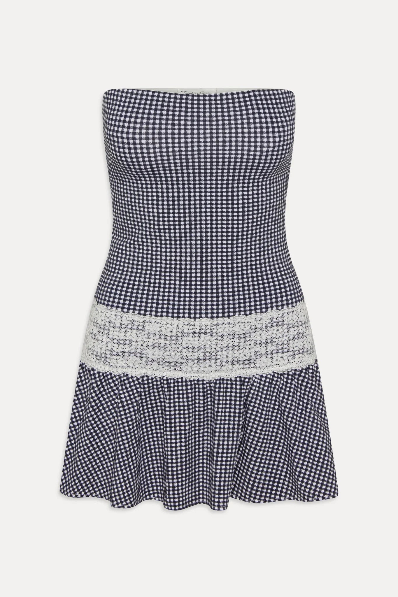 Mirage Gingham Mini Dress Midnight Wishes