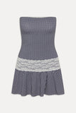 Mirage Gingham Mini Dress Midnight Wishes
