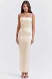 vintage cream maxi dress