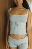 Estelle Lightweight Knit Tank Heather Grey