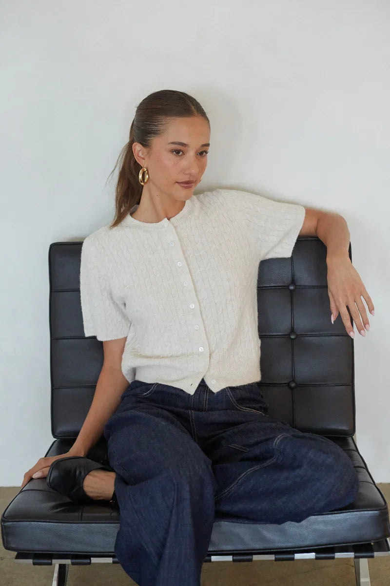 Lauren Cable Knit Cardigan