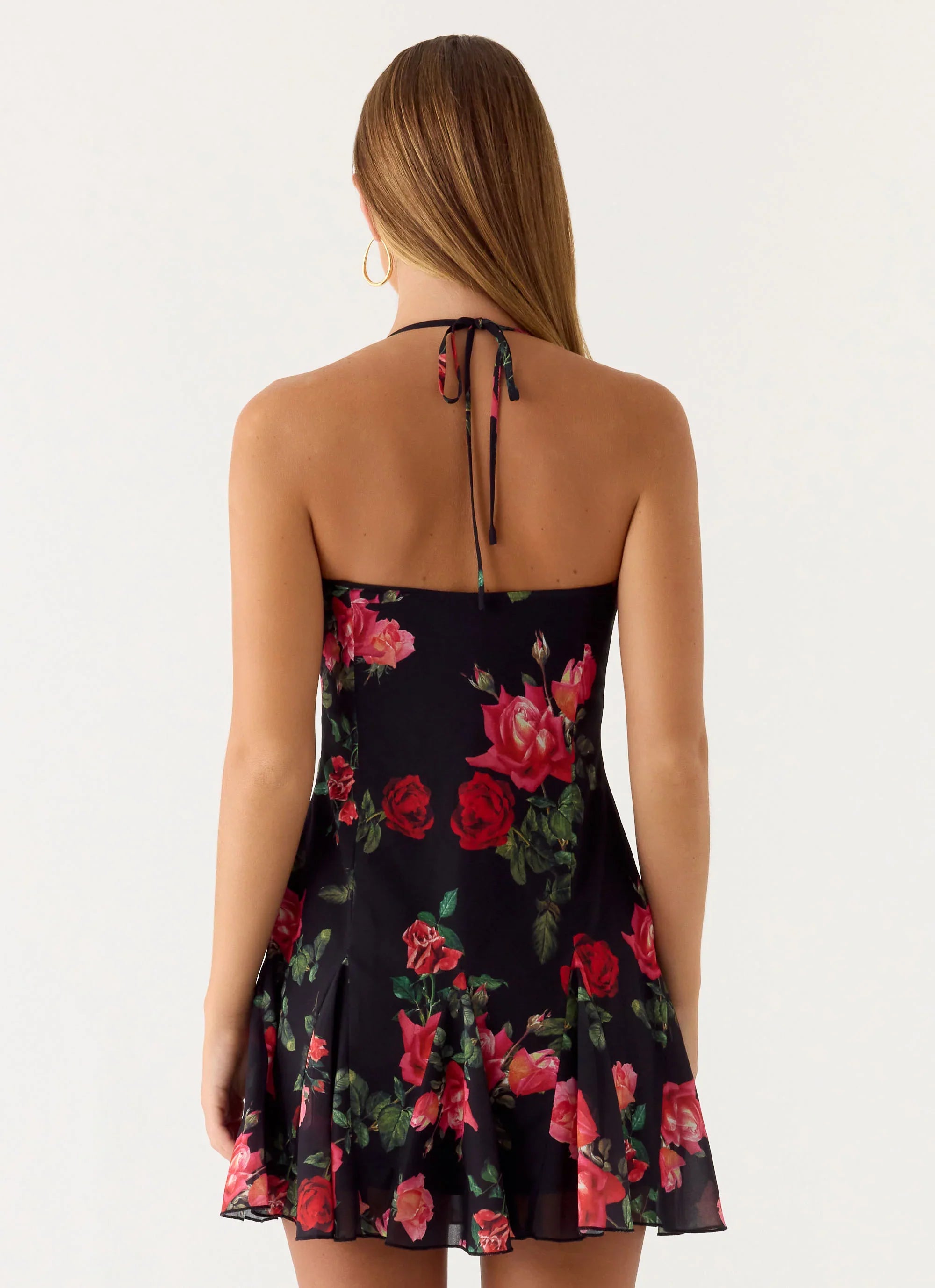 Nikyta Micro Mini Dress Midnight Bloom