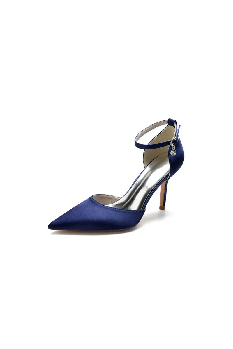 Pointed Toe Ankle Strap High Heels Shoes