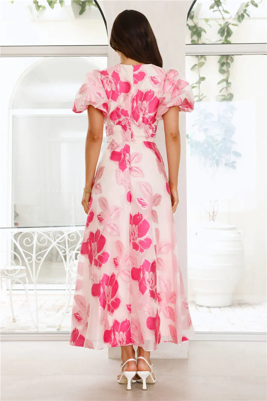 Electric Rose Maxi Dress Pink