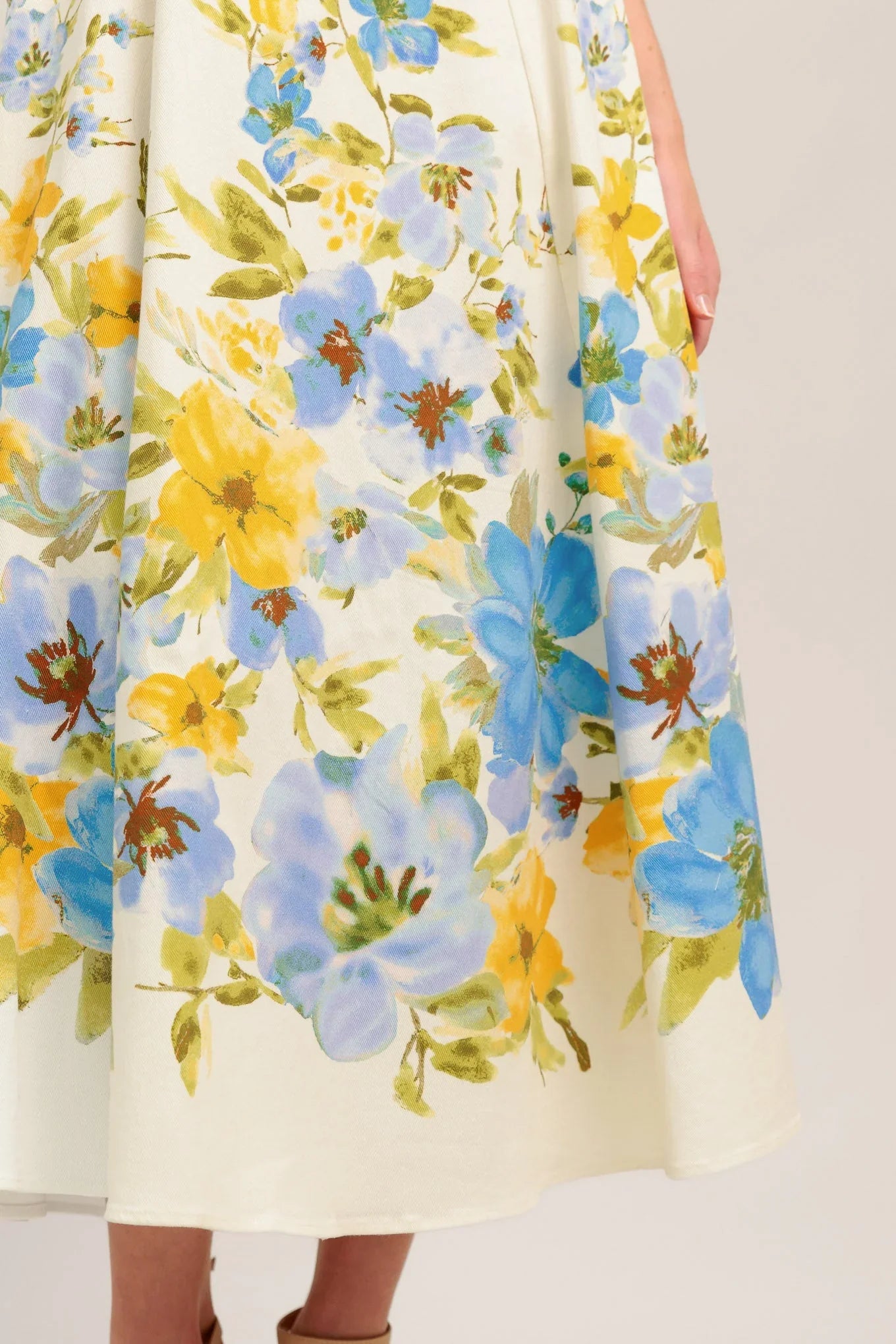 DREAMING OF THE COAST FLORAL MIDI DRESS