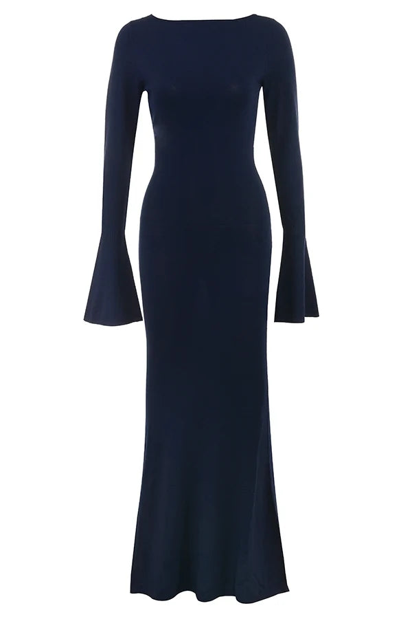 midnight blue maxi dress