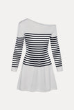 Boardwalk Off Shoulder Mini Dress Ivory