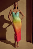 BENITO MIDI DRESS MULTI