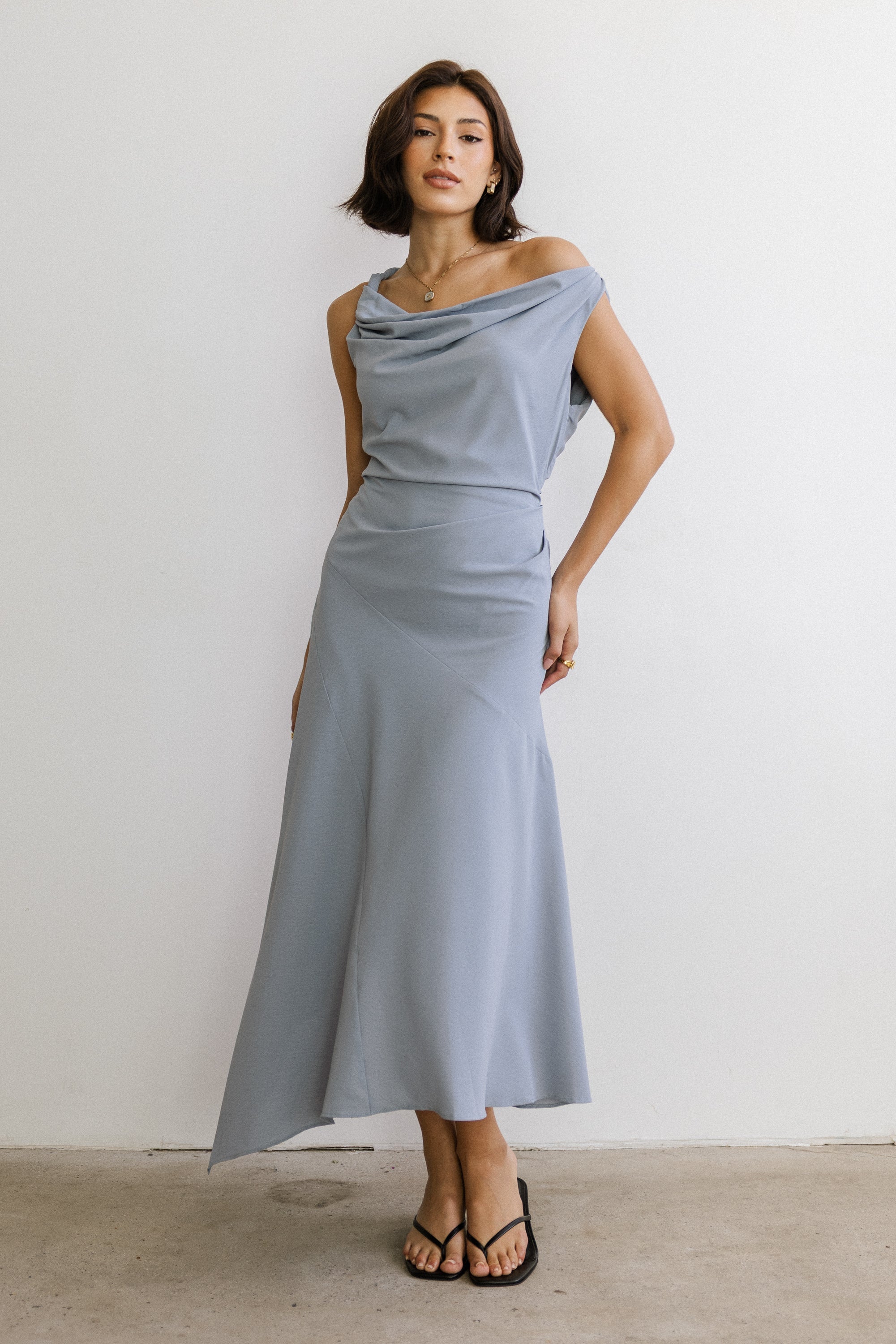 Trina Asymmetrical Midi Dress
