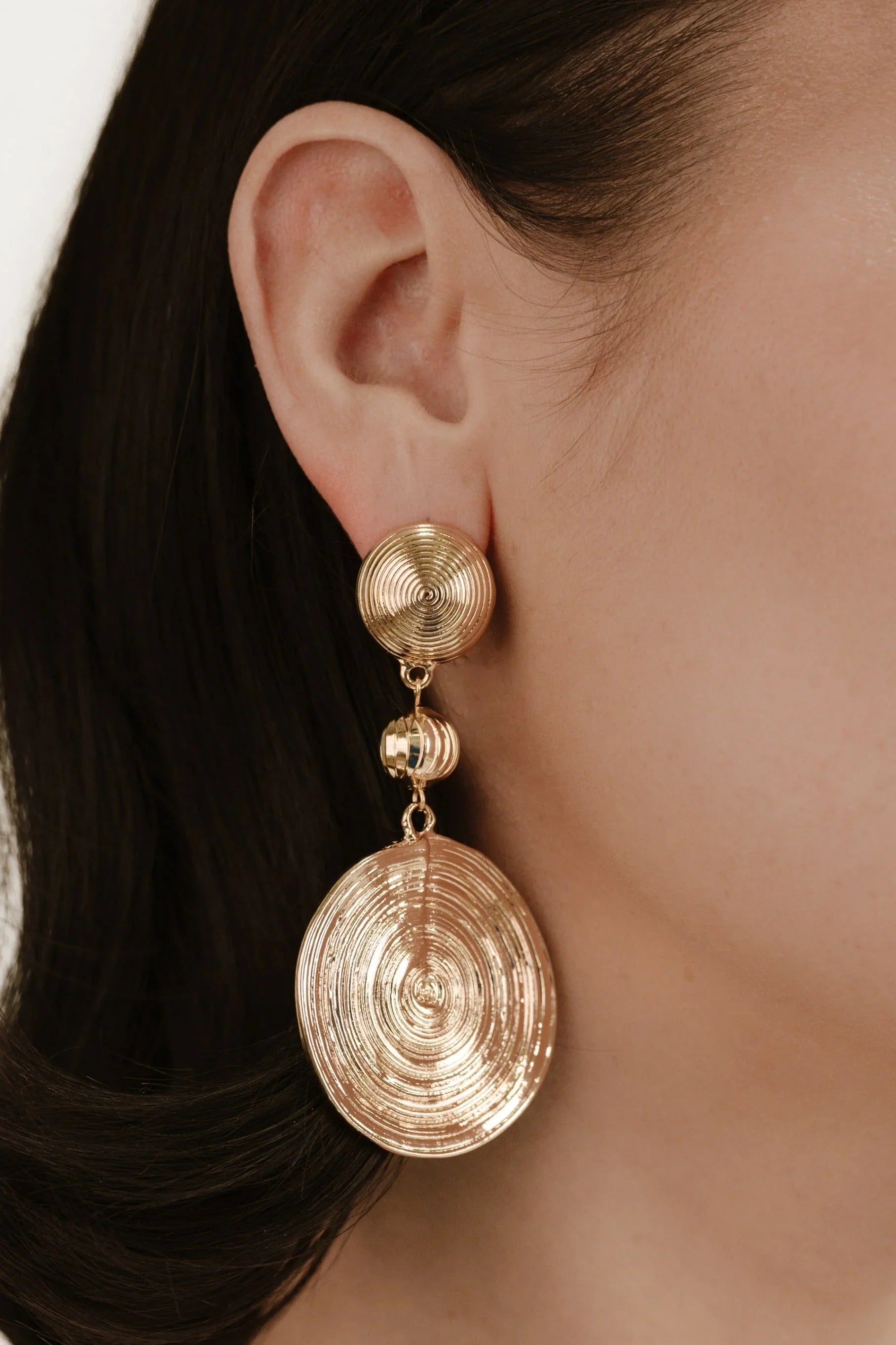 Swirl Pendant Dangle Earrings
