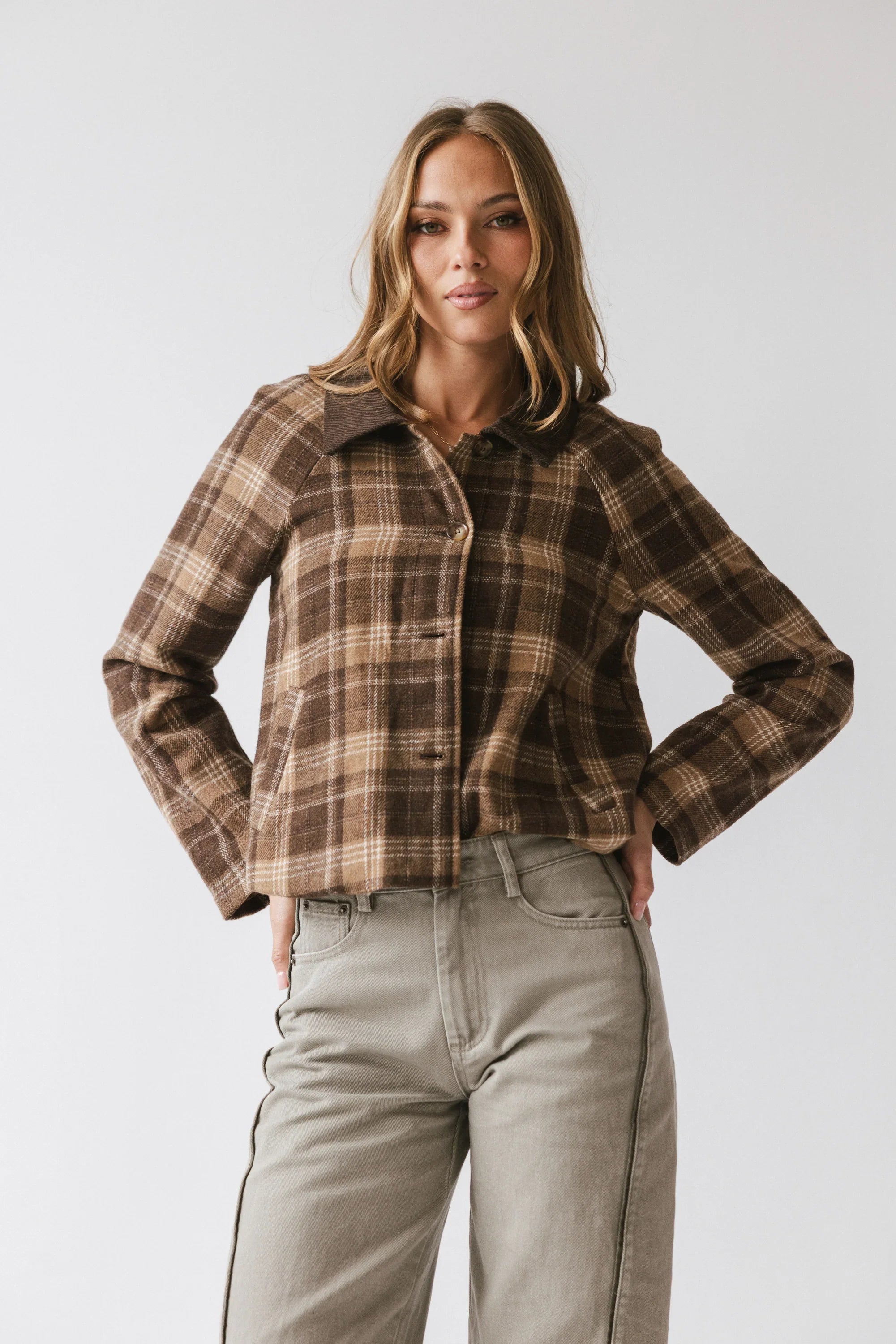 Tina Plaid Jacket