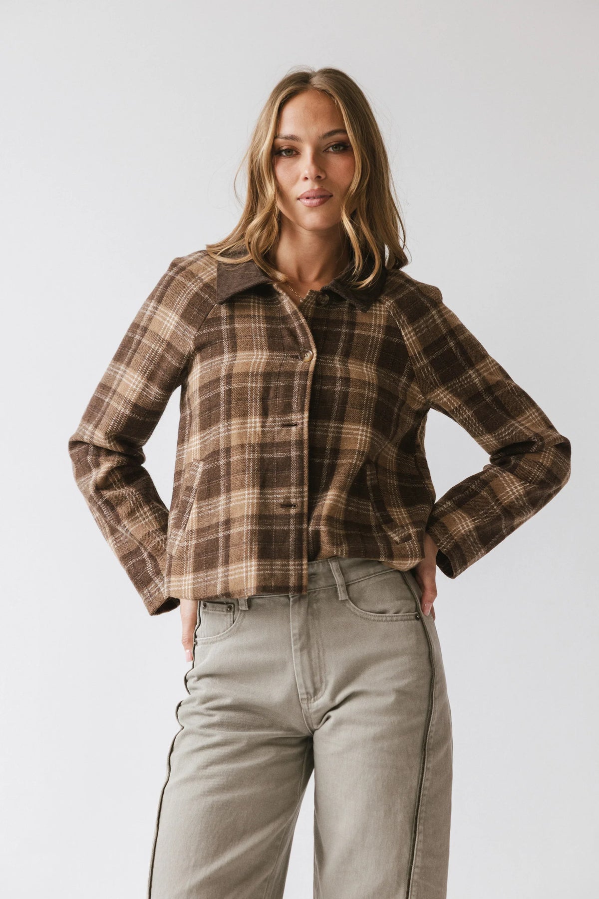 Tina Plaid Jacket