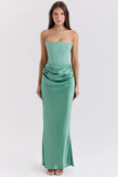 jade strapless corset maxi dress