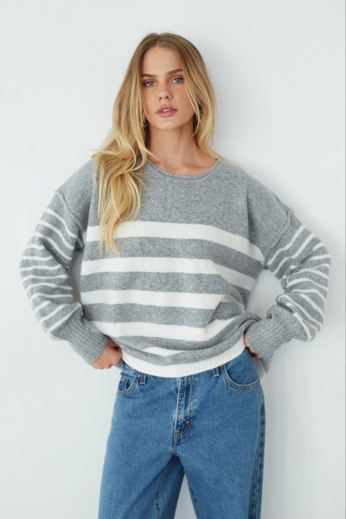 Charlotte Oversized Striped Sweater