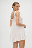 Marilyn Babydoll Dress White