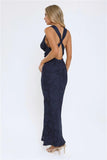 Lasting Luxuries Maxi Dress Navy